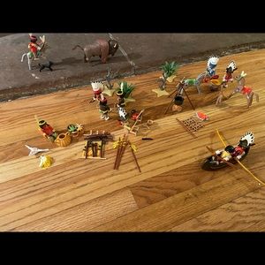 Vintage playmobil Native American indigenous people sets